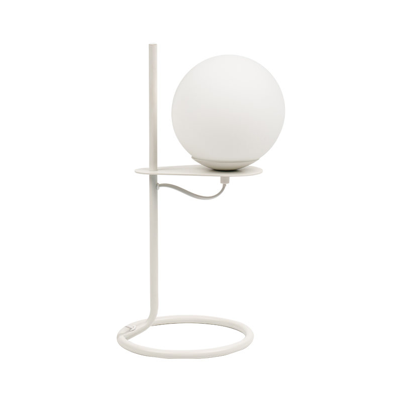 Lampe de table simple boule de verre