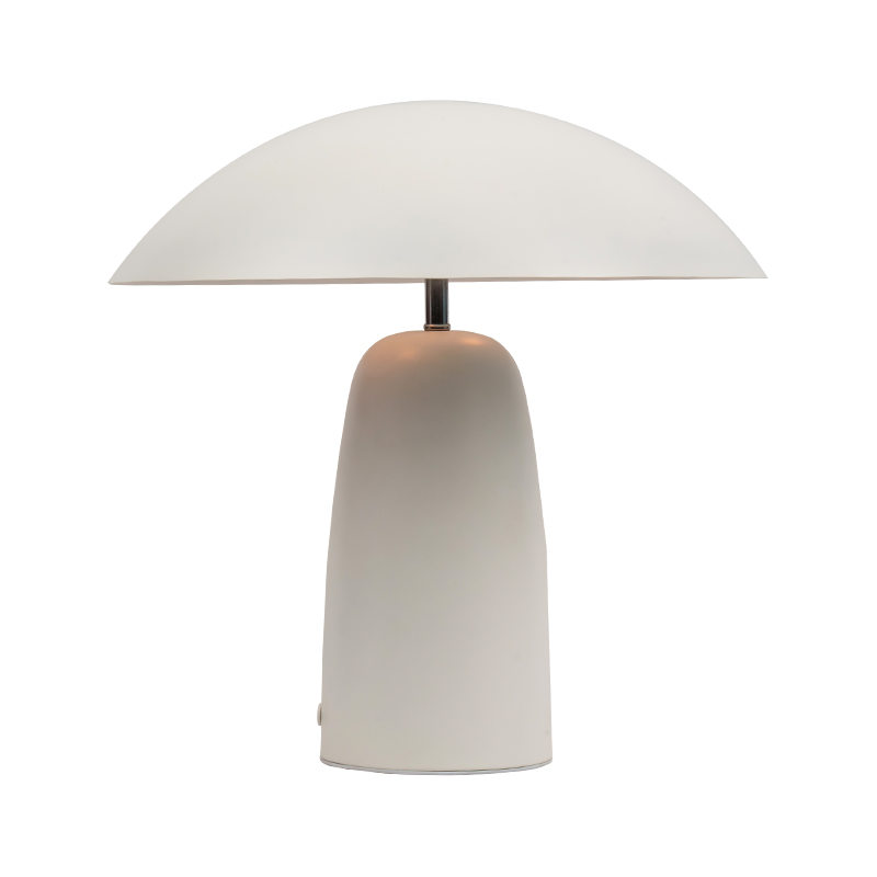 Lampe de table en forme de champignon en métal