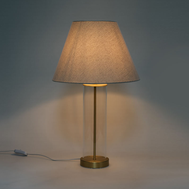 Lampe de table en verre de style américain