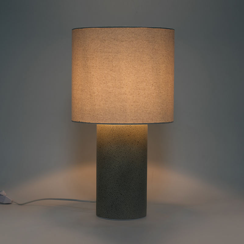 Lampe de chevet cylindrique en marbre