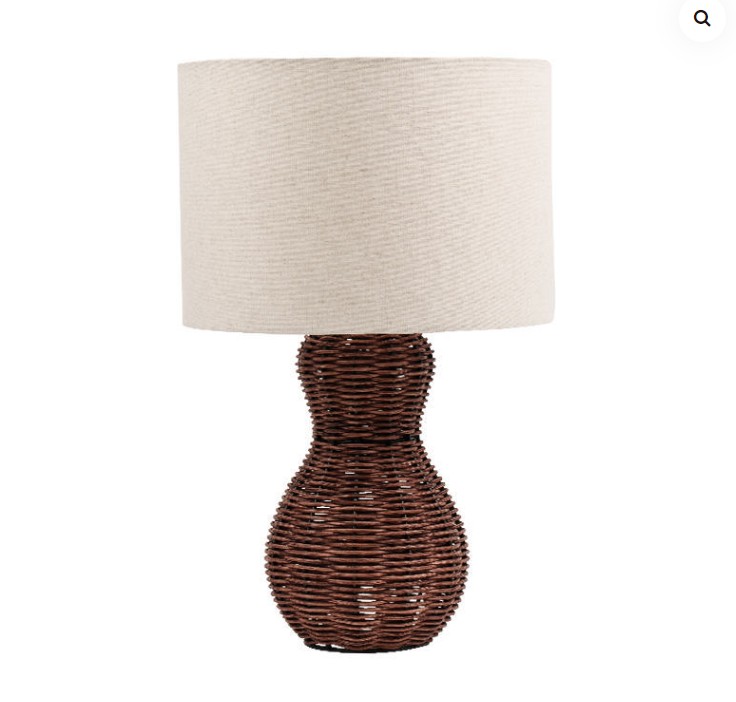 Quels sont les avantages de la lampe de table d'art de rotin fait à la main en termes de protection de l'environnement et de durabilité?