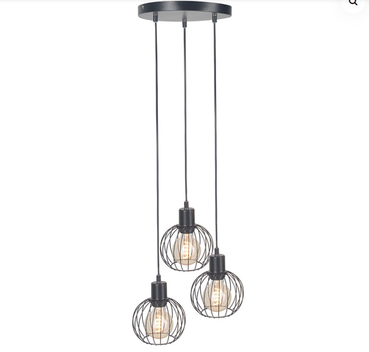 Quel effet le lustre en fer à trois têtes peut-il apporter à l'espace à domicile?